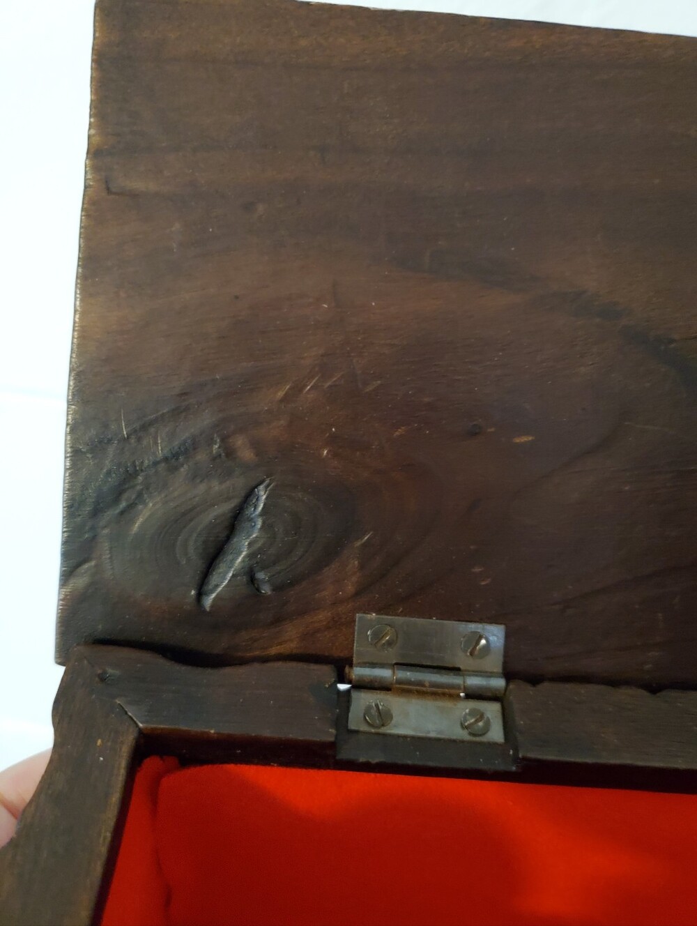 Vintage Handcrafted Spain Brown Wooden Jewelry Box - Decorative Home Accent - Picture 5 of 16